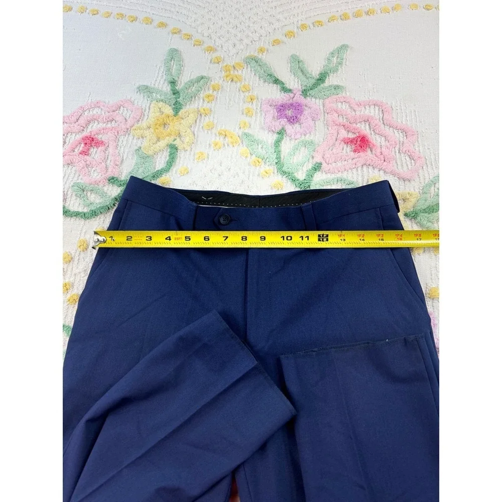Marc New York Andrew Marc Men's Blue Stretch Suit‎ 2 Piece Garment 18R 29.5W